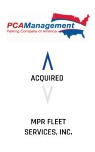Parking Company of America, LLC Acquired MPR Fleet Services, Inc.